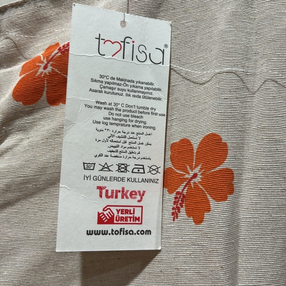 Floral Orange women's Dress - Picture 5 of 6